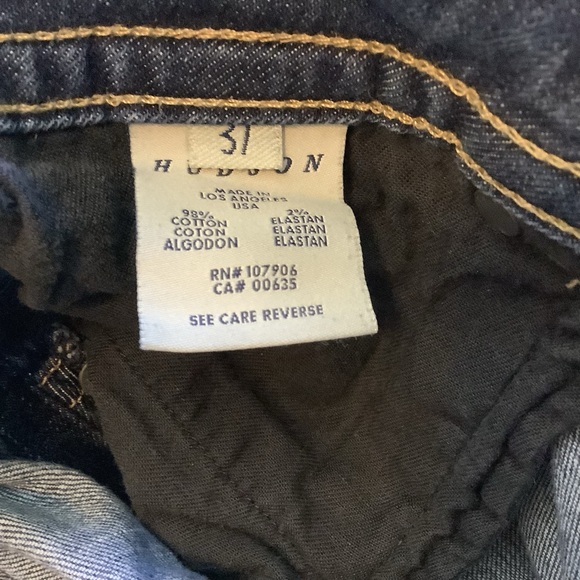 Hudson Women Jeans Size 31 Inseam 32.5” Double Buttons Made In USA Style#W170DHA - Picture 3 of 16